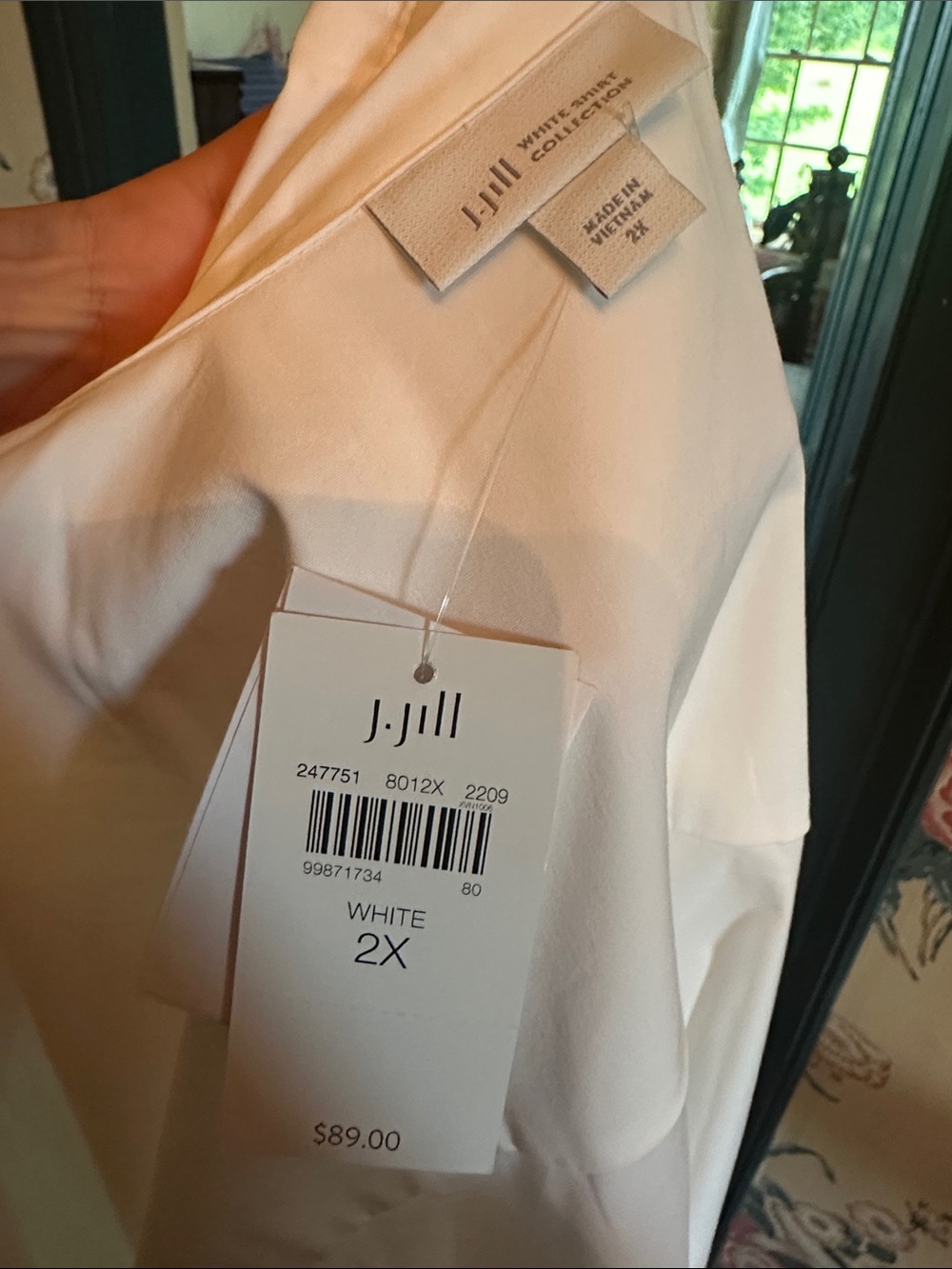 J. Jill White Button-Front Shirt - Picture 6 of 7